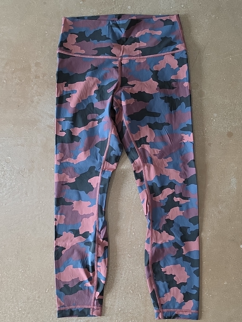 lululemon athletica Pink and Blue Camo Leggings
